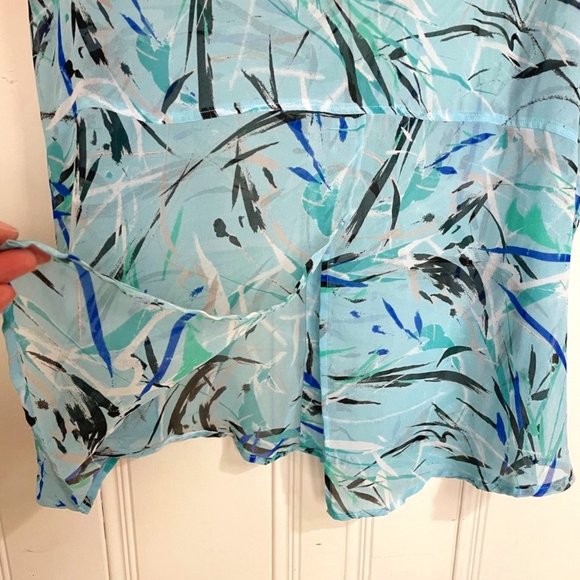 💚 Lane Bryant Sheer Flowy Tank Plus Size 26 - Picture 2 of 4